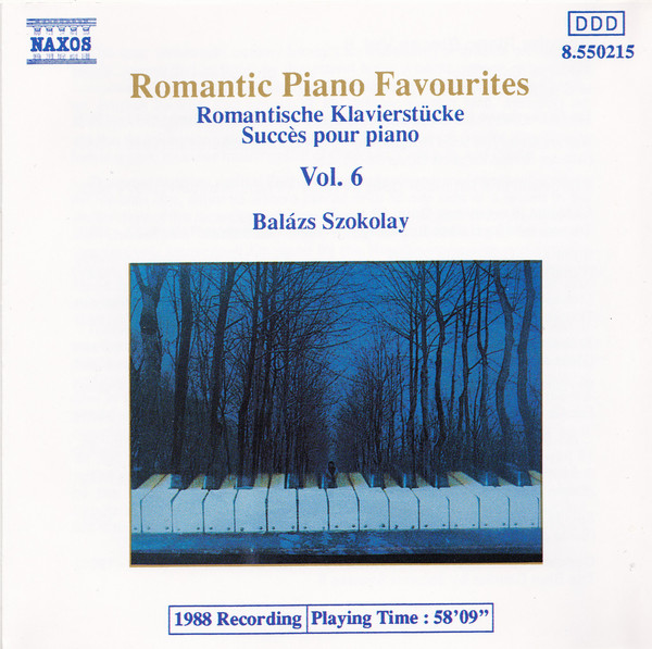 SZOKOLAY, BALAZS - ROMANTIC PIANO FAVOURITES