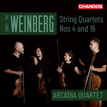 Arcadia Quartet - Weinberg String Quartets Nos 4 and 16