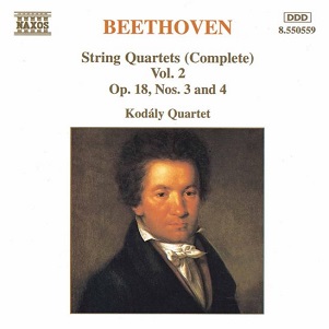 BEETHOVEN, LUDWIG VAN - STRING QUARTETS VOL. 2 - Op. 18 No. 3 & 4