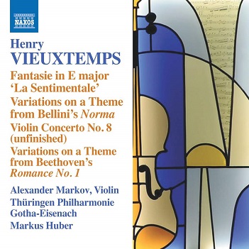 Markov, Alexander / Thuringen Philharmonie Gotha-Eisenach / Markus Huber - Vieuxtemps: Fantasie In E Major La Sentimentale