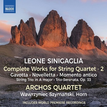 Archos Quartet - Leone Sinigaglia: Complete Works For String Quartet 2