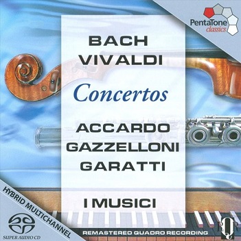 Maria Tersa Garatti (harpsichord), Severino Gazzeloni (flute), Salvatore Accardo (violin), I Musici - Bach/Vivaldi Concertos
